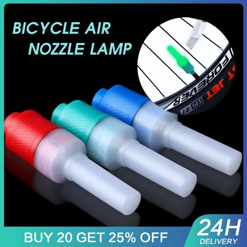 New Bike Bicycle Valve Lamp Hot Wheels MTB Road Bicycle Accessories Glow Stick Type Tire Lamp Night Cycling Safety Warning Light