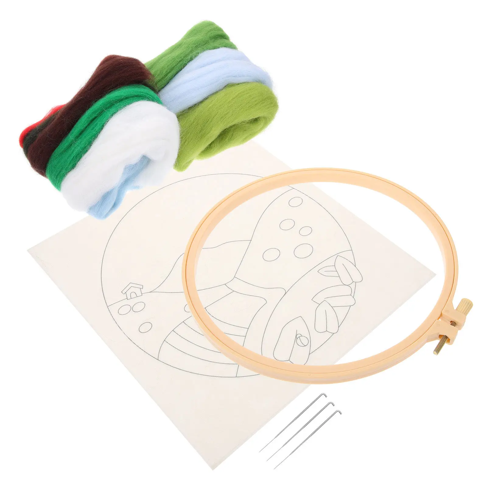 

1Set Puncture Painting Kit DIY Stitchwork Embroidery Set for Adults Beginners Creative Craft Activity Fun Family Sharing