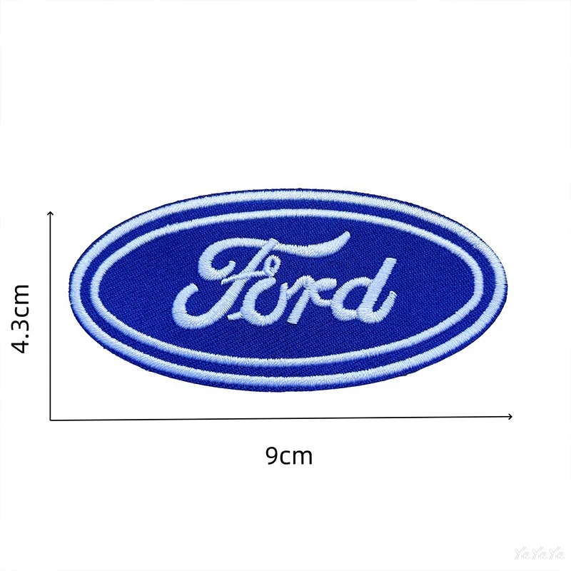 Embroidered Patches Applique Punk Rock Clothes Badge Sticker Backpack Decal For Ford Mustang Shelby Fiesta Edge Mondeo Kuga F150 view 2