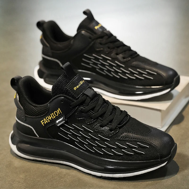 

New Large-sized Fashionable Summer Breathable Round-toed Lace-up High-quality Fly-woven Fish-scale Casual Men's Shoes