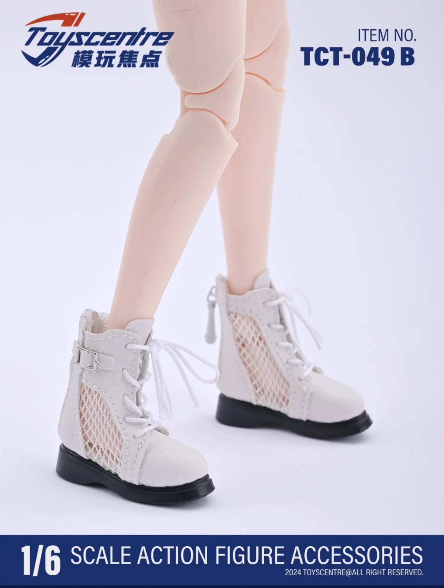 TCT-049 Modello di scarpe con stivali in rete 1/6 adatto per action figure di ragazza femminile da 12 pollici