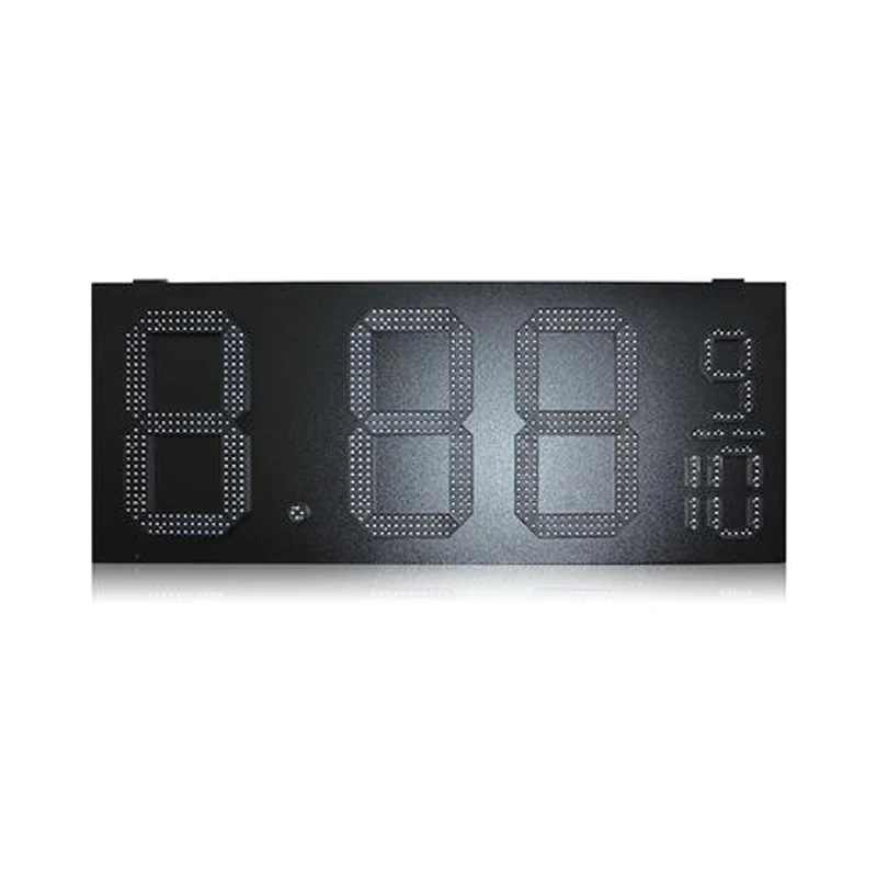 Hot Sale 15inch High Brightness Green color  Digit Big Gas Station Gas Price Led Sign Outdoor Cabinet，8.88 9/10