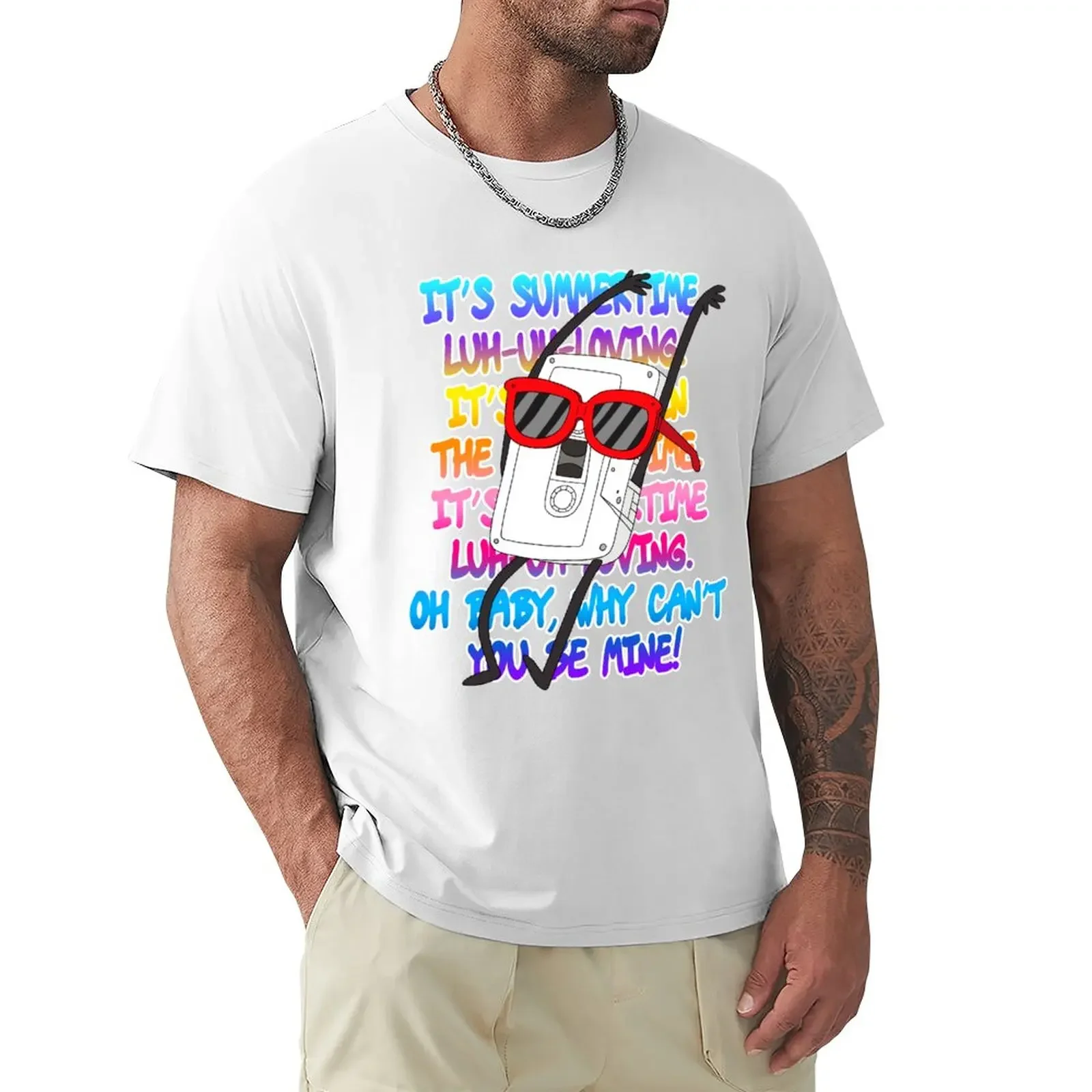 

Regular Shirt Summertime Loving T-Shirt hippie clothes customs t shirts for men cotton