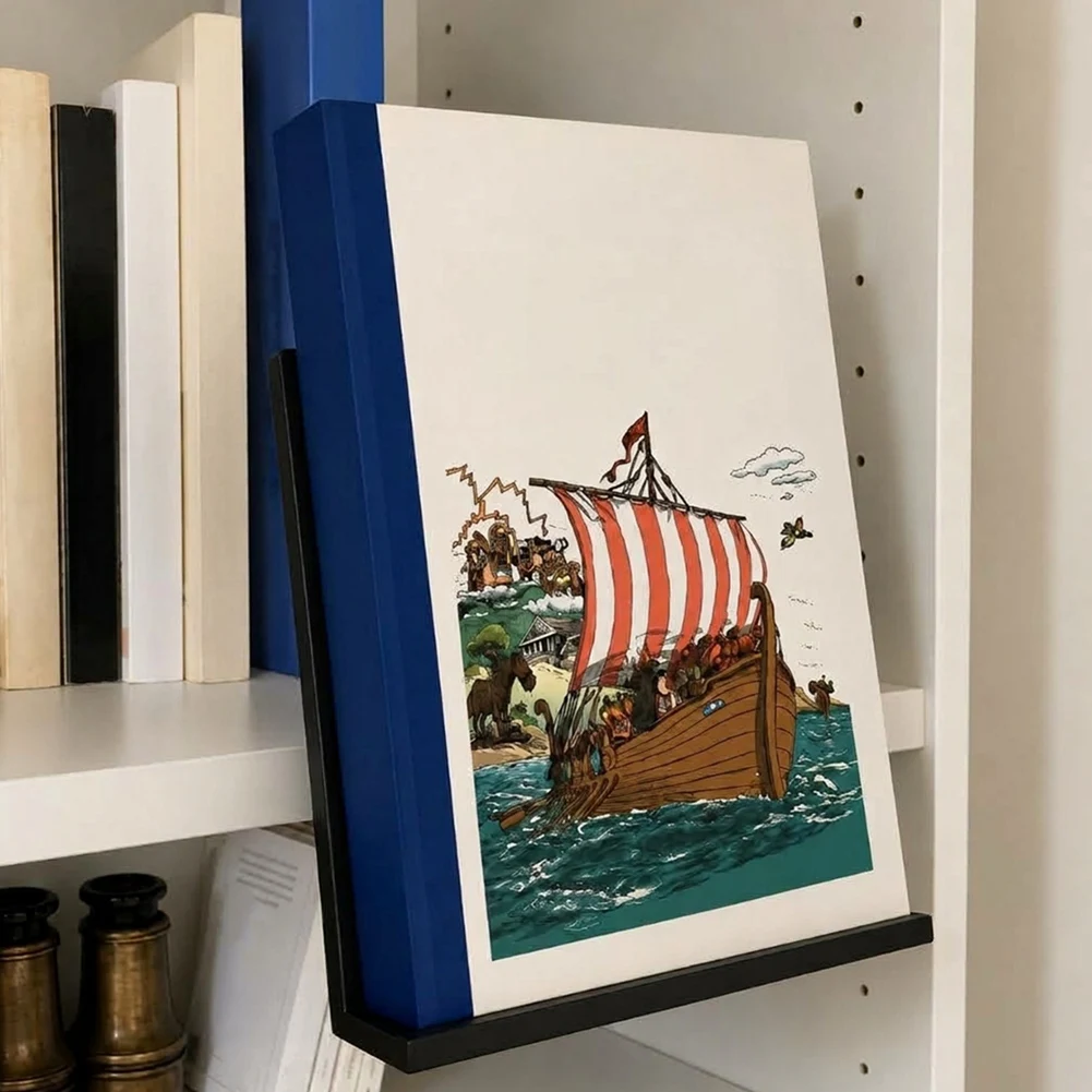 Book Display Shelf Decorative 3D Printed Floating Storage Stand Bookcase Book For Home Library Classroom