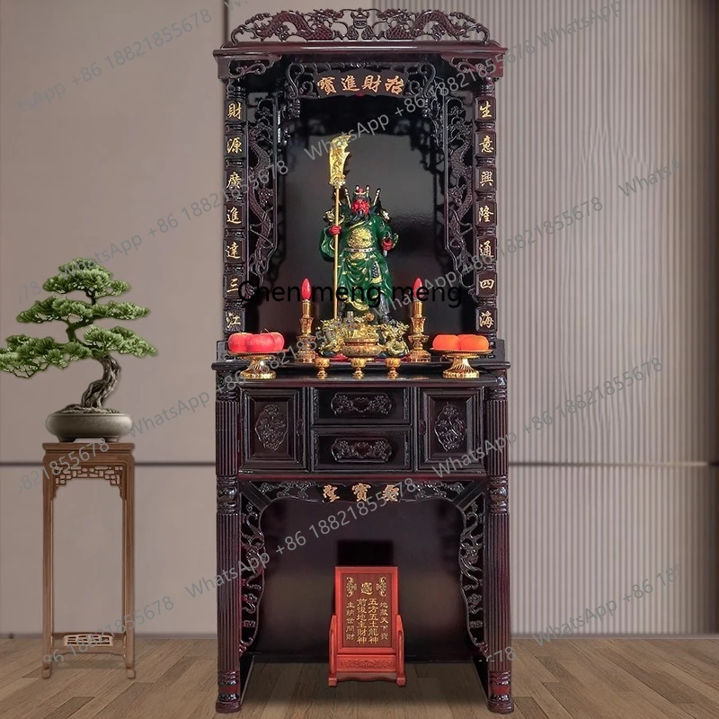

Buddha Cabinet Mahogany Shrine Shrine Household Shrine Living Room Company God Cabinet