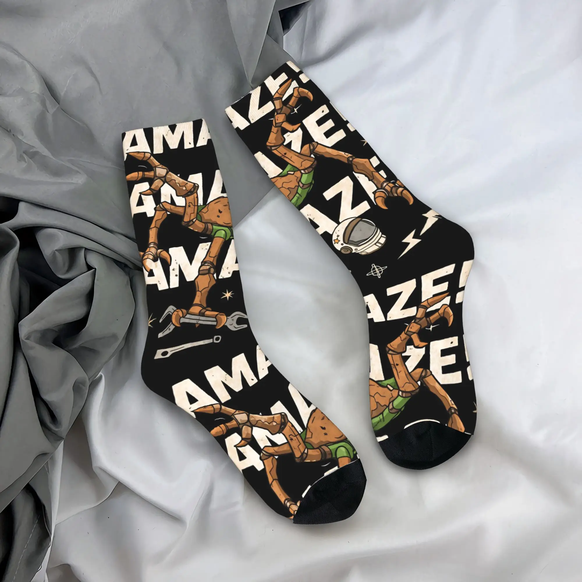 

Носки Project Hail Mary AMAZE AMAZE AMAZE, корейские носки, женские и мужские качественные носки для скейтбординга, зимние графические противоскользящие носки