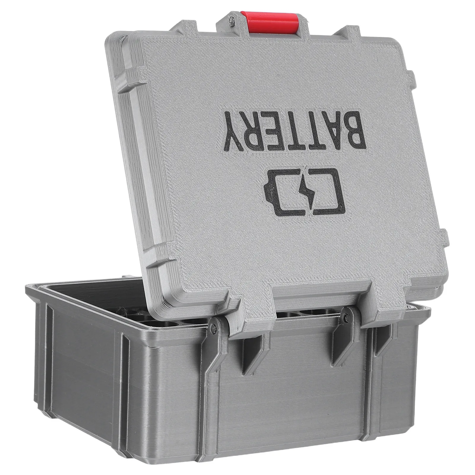 Waterproof Battery Organizer Storage Box for Aa and Aaa Batteries Compact Plastic Case for Camping Hiking Travel Home Office Use