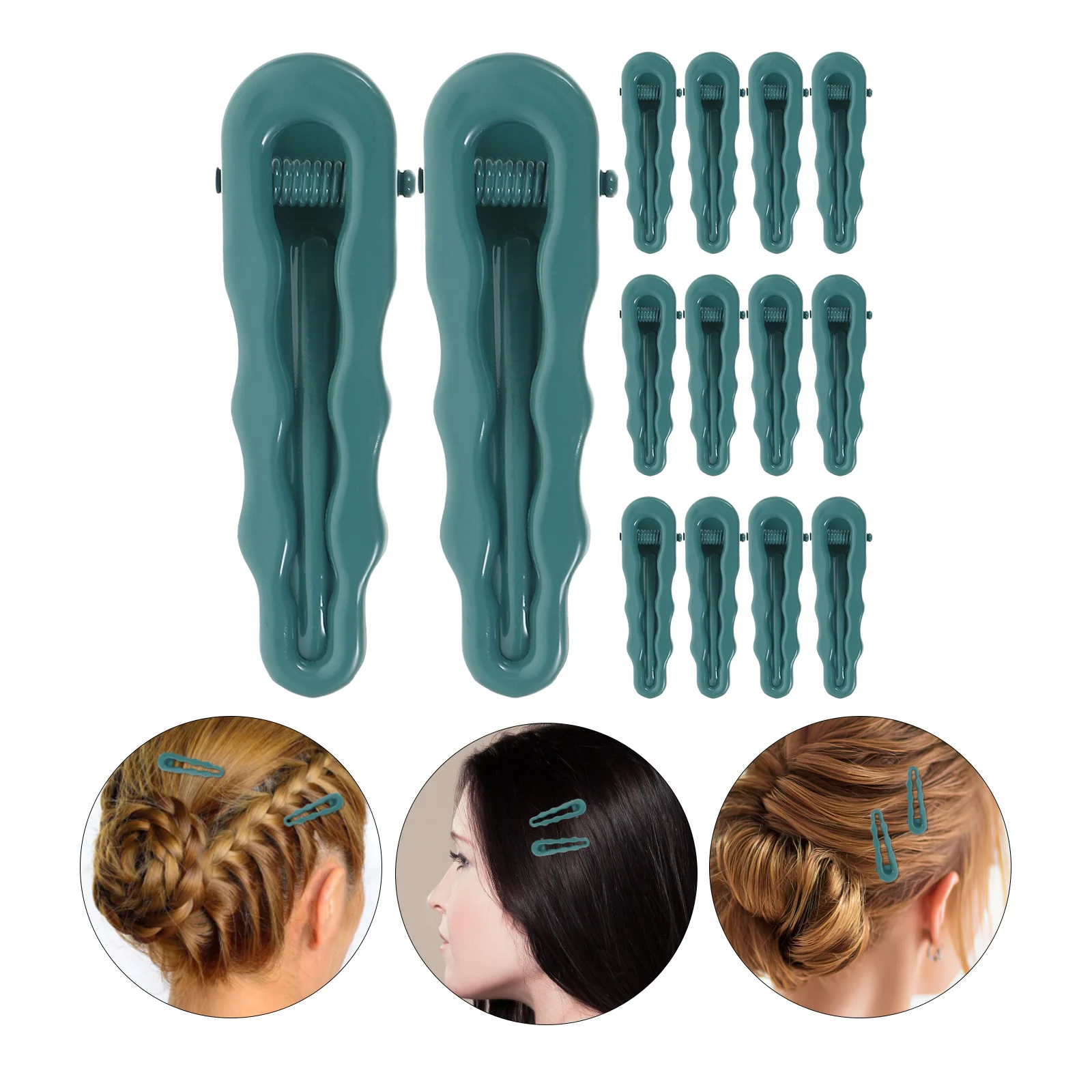 

50Pcs Hollow Duck Billed Hair Clips Metal Non Slip Durable for Hair Styling Sectioning Party Accessories Alligator Clips