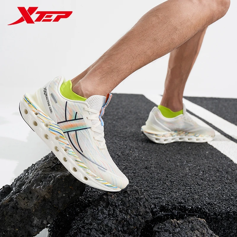 Xtep Shock Absorption 11.0 Running Shoes For Men 2024 Summer Shock Absorption Stability Soft Stability Sneakers 976219110039