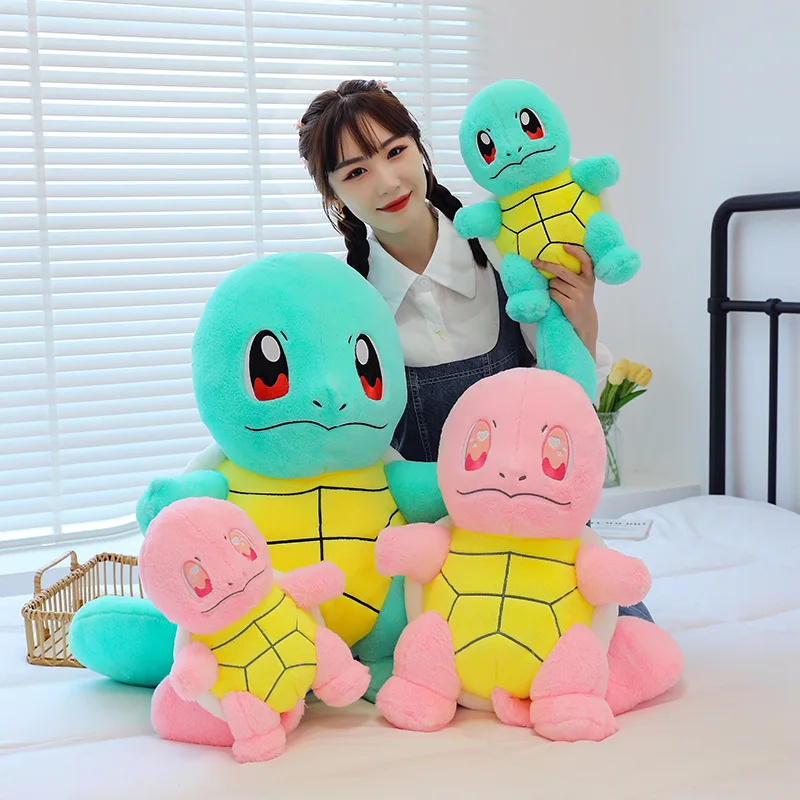 30-75cm Pokemon Squirtle Plushie Dolls Big Size Toys Kawaii Anime Plush Stuffed Toy Cute Turtle Pillow Girls Birthday Gift Toys