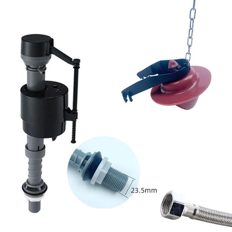Kit de remplacement de flotteur A74E-Toilet, kit universel de remplacement de chasse d'eau de toilette et remplacement évasé de toilette de 2 pouces 1 ensemble