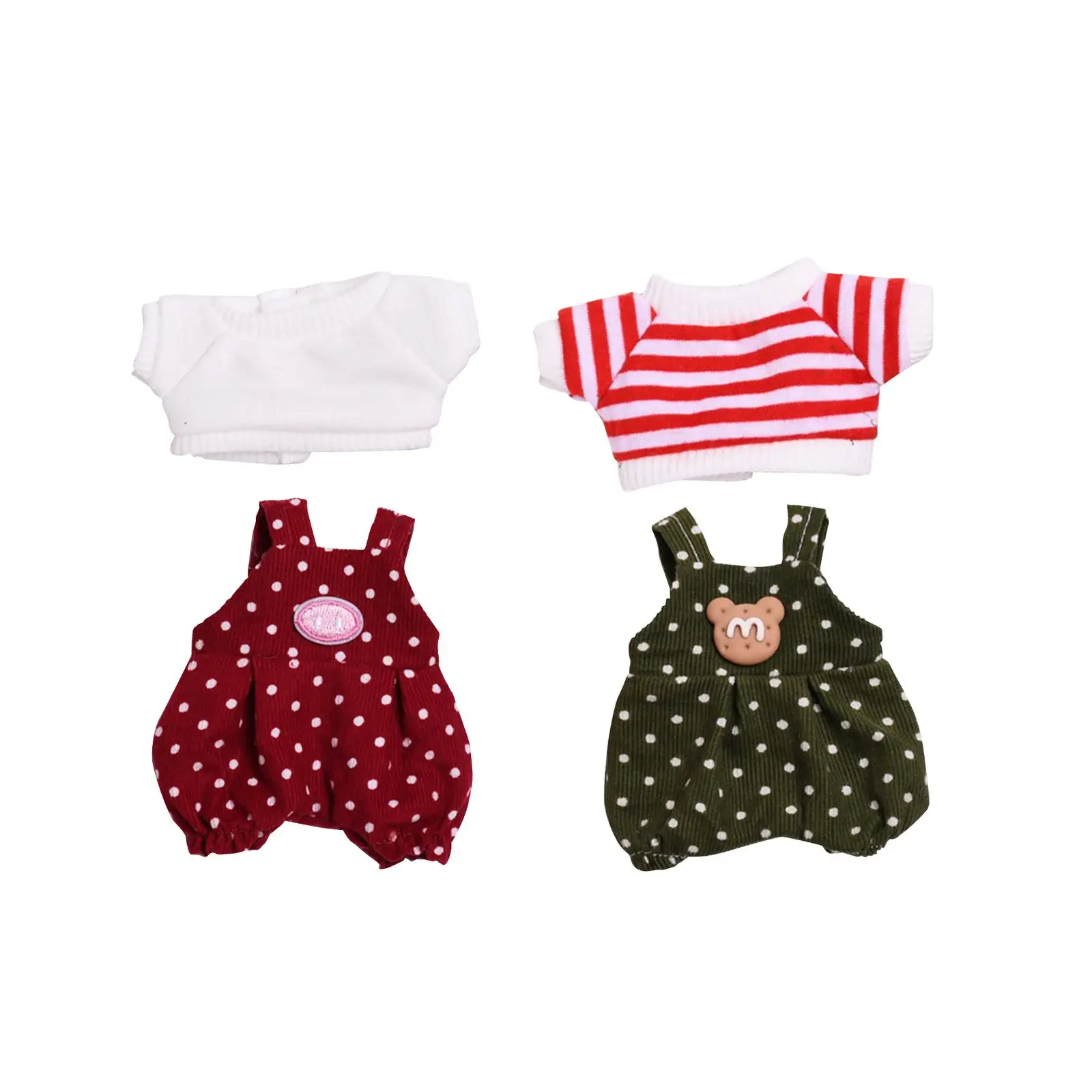 

Mini 6 inch Doll Clothes, Girl Doll Clothes, Adorable Doll Accessories Clothing, Cute Doll Clothes Suit for Kids Pendant Doll