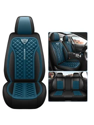 Leather Car Seat Cover Full Set for Nissan Qashqai Juke X-Trail Armada Altima Cube Dualis Tiida Bluebird Rogue Sport Accessories