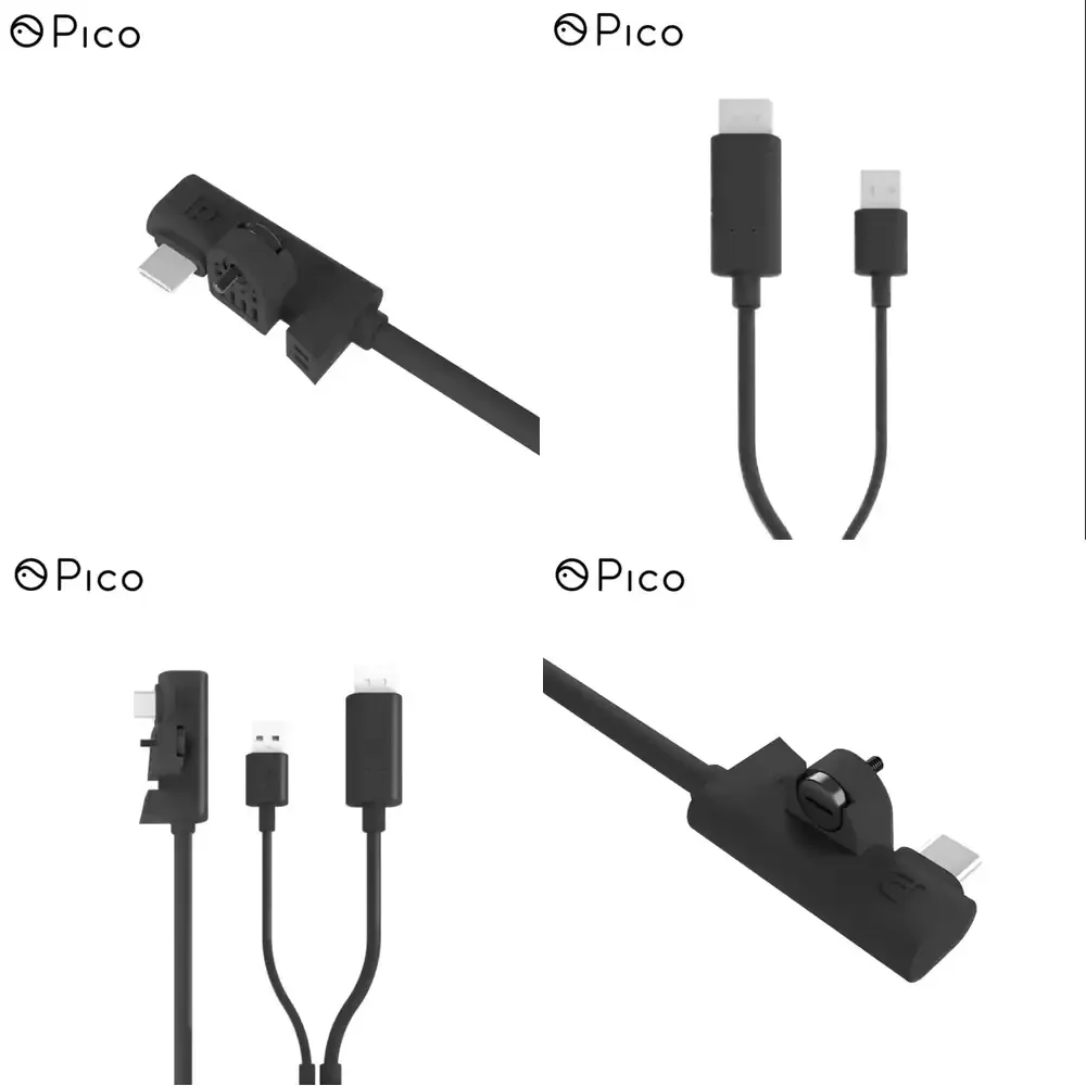 Pico Neo3 Pro 5 Meters DP Cable Plug-and-Play Fast Charging 3A Uninterrupted Power Supply Audio Video Synchronization Data