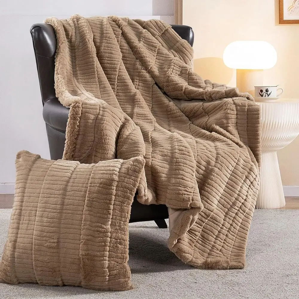 

Двусторонний велюровый плед, 630GSM, мягкий плюш, теплый, для дивана, кровати, кресла, 50x60, светло-серо-коричневый