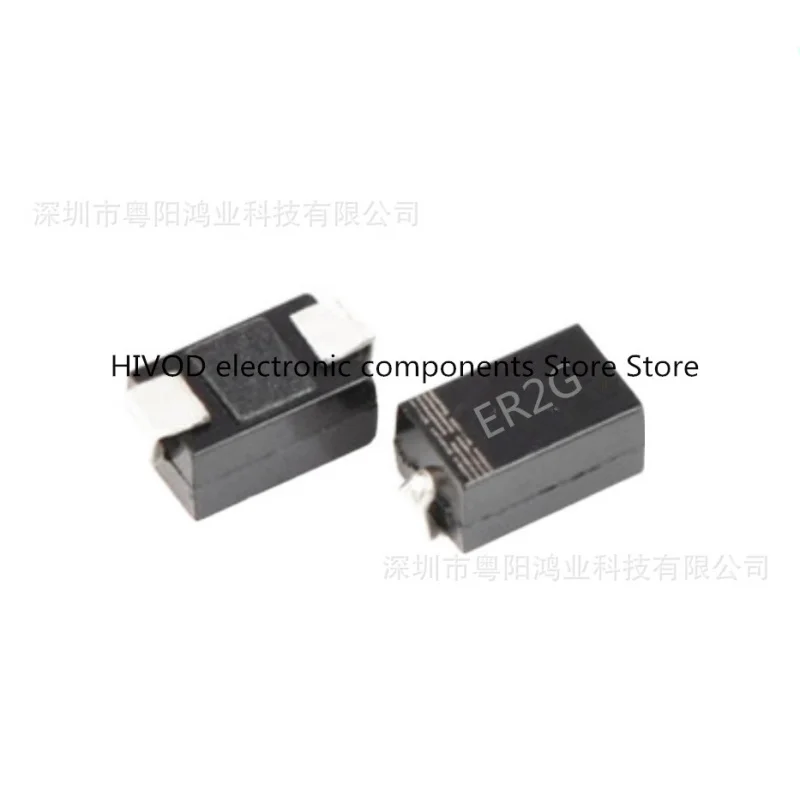 100PCS ER2D  ER2G   ER2J  Brand new ultra-fast recovery SMD original diode SMB/SMA