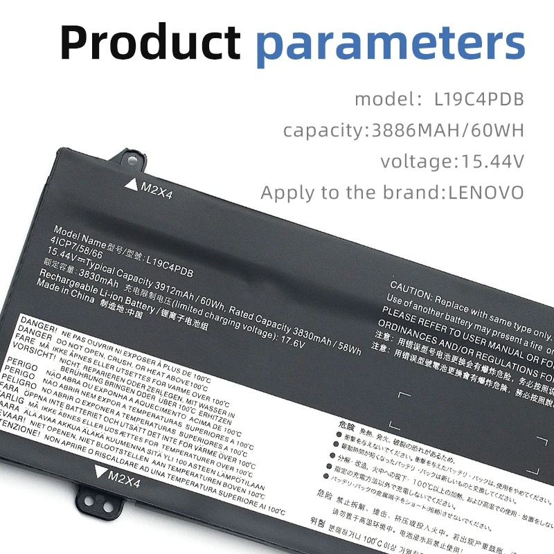 SUOZHAN-L19C4PDB Bateria do portátil para Lenovo, ThinkBook 14, 15 G2 ITL, 14 G3 ACL L19M4PDB, 15.44V, 3830mAh, 58Wh, ferramentas gratuitas, Ex, Novo