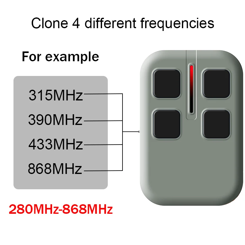 MHOUSE TX3 TX4 MOOVO MT4 MT4V MT4G GTX4C Garage Door Opener Remote Control 433.92MHz Rolling Code MHOUSE Remote Control GTX4