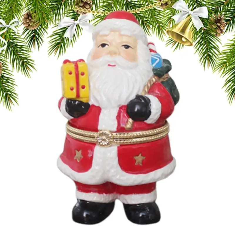 Santa Claus Decor Box Santa Claus Decor Box Christmas Statue Christmas Figurines Santa Claus Decoration Christmas Boxes For