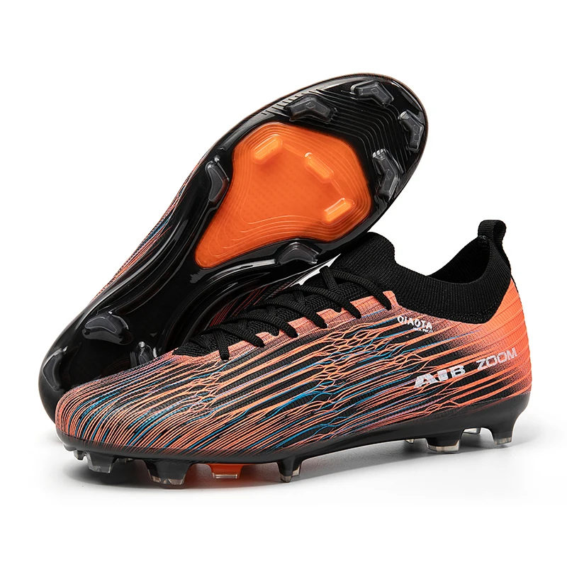 Outdoor Football Cleats, Flexible Shockproof Design, Durable Athletic Footwear For Grass Field Game And Daily Football Exercise
