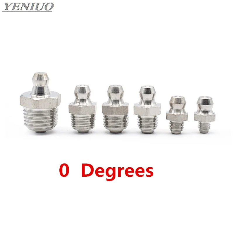 stainless steel Grease nipple Oil mouth Grease Butter gun fittings M6 M8 M10 M12 1/8