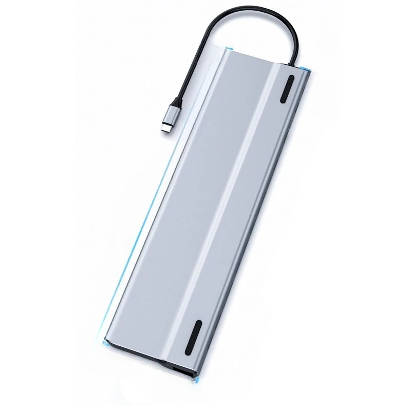 14-in-1 docking station, multi-function hub, card reader, type-c network port, USB multi-port docking station