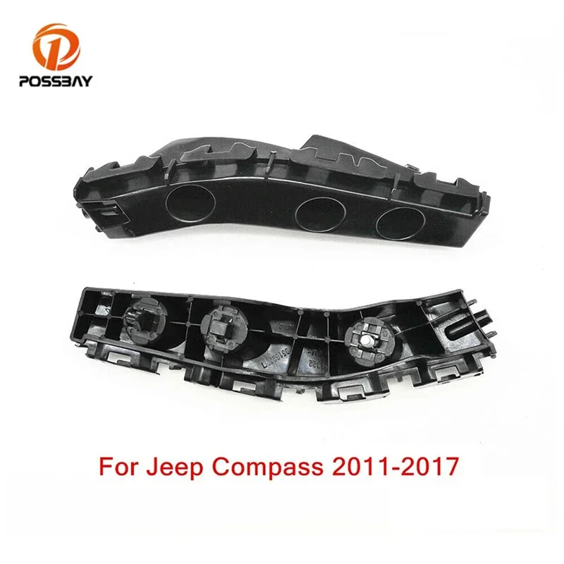 1Pair Car Front Bumper Bracket Hold Mount 5182596AC 5182597AC Exterior Parts for Jeep Compass 2011 2012 2013 2014 2015 2016 2017