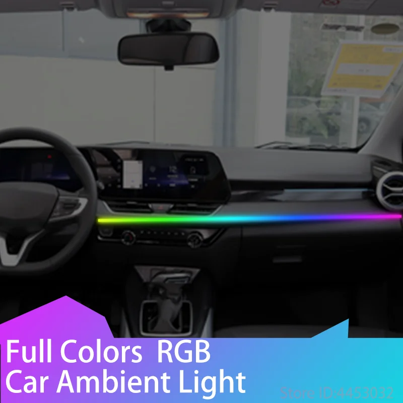 

For Chevrolet captiva cruze silverado Car LED Ambient Light 64 Color 110cm Full Colors RGB Car Remote Control Atmosphere Lamp