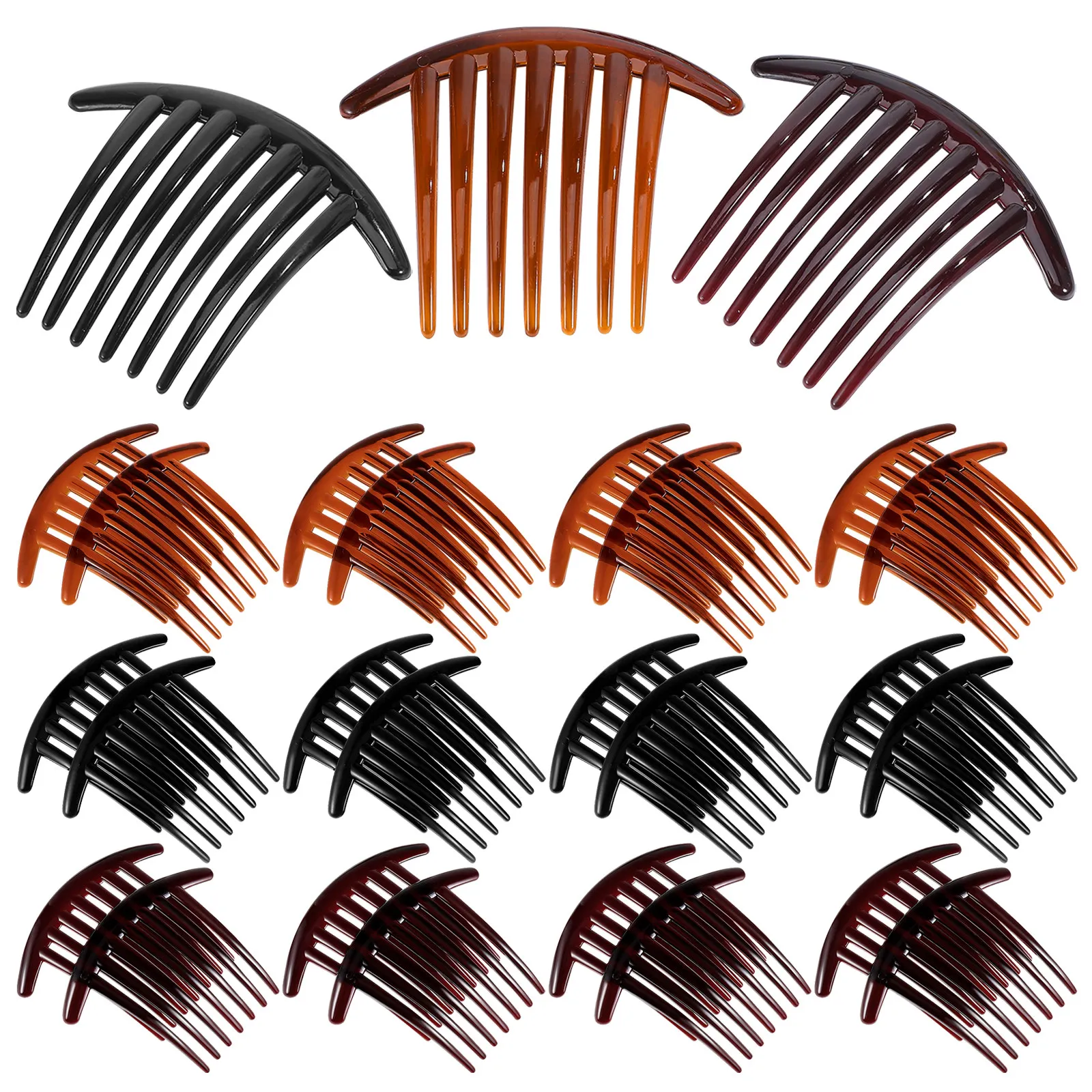 36Pcs 7 Teeth French Side Hair Comb Large 4 Inch Twist Comb Updo Bun Holder Wedding Hair Styling Accessories French Combs