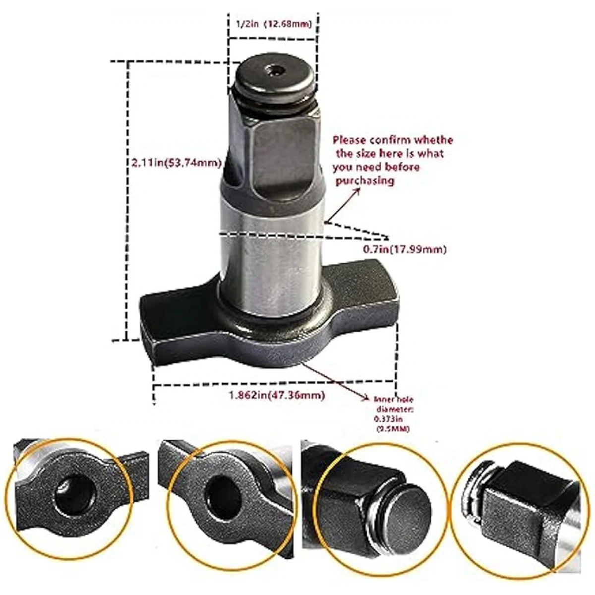 N866410 Impact Wrench Anvil Kit for Dewalt DCF 899 20V 1/2 Impact Detent Pin Anvil Assembly Impact Wrench 2Pcs