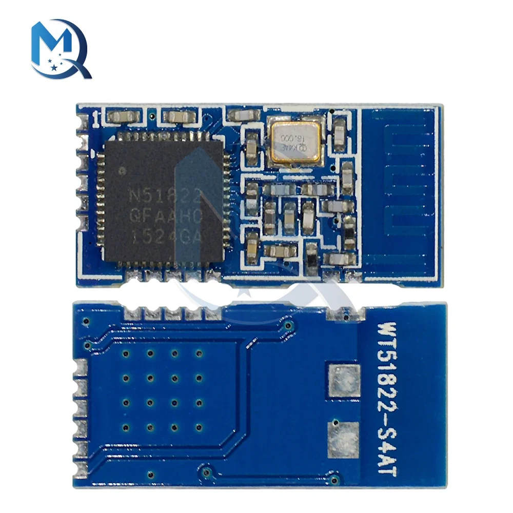 NRF51822-04 Konsumsi Daya Rendah 3.3V Mini Pada Perintah BLE 4.0 WIFI Modul Bluetooth Nirkabel TTL UART Antarmuka Cadangan