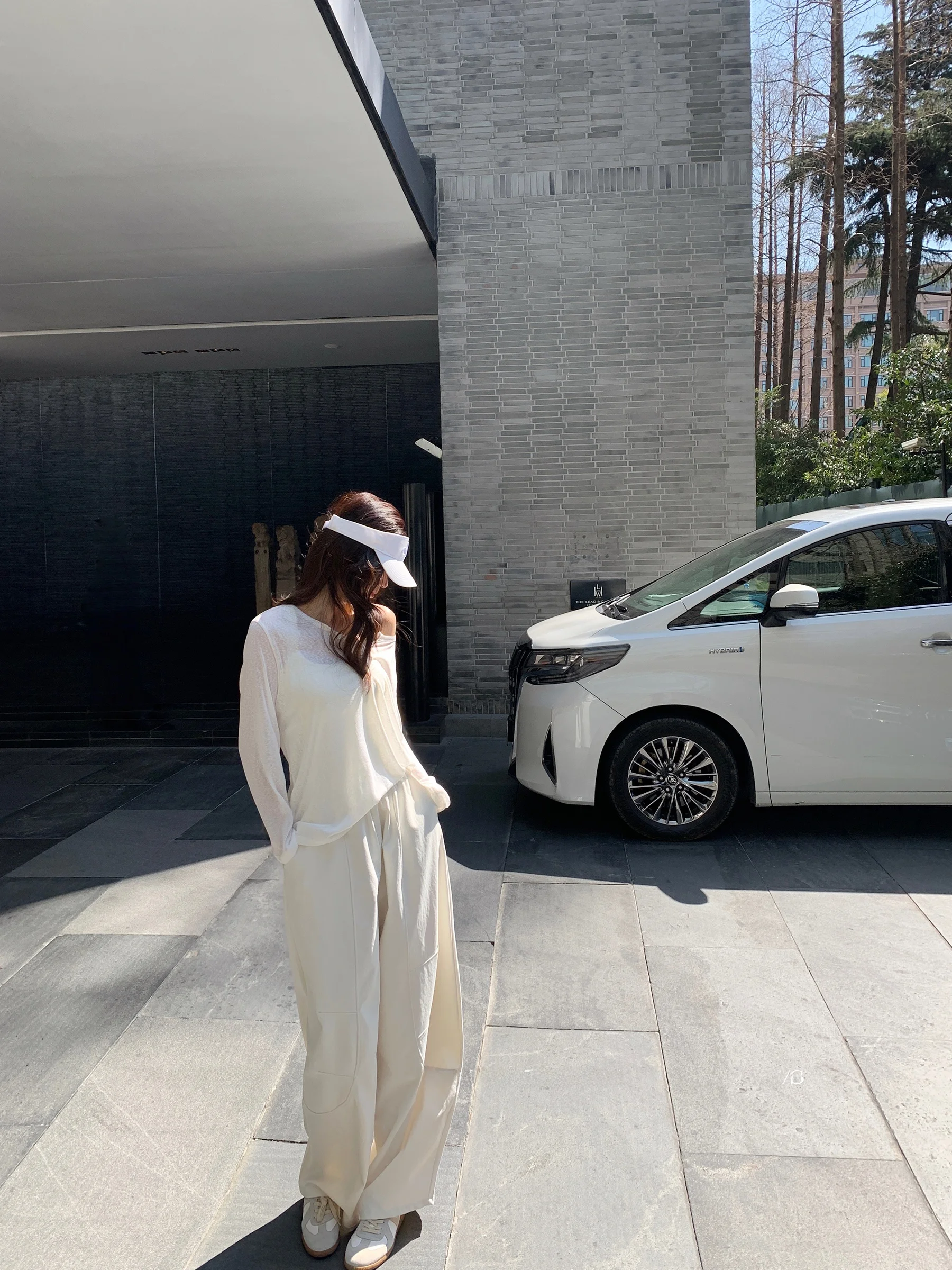 

Женские брюки Sam Seoi с эластичной талией и широкими штанинами, прямого кроя, весна-лето, новый стиль, универсальные, стройнящие, повседневные брюки