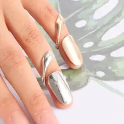 1pcs Fashion Punk False Nails Alloy Metal Finger Rings Women Ring Jewelry pour femme