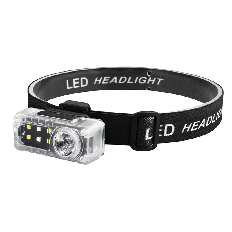 

AB09-Led Headlamp Motion Sensor Camping Fishing Lantern Usb Rechargeable Light With Magnet Warning Lamp