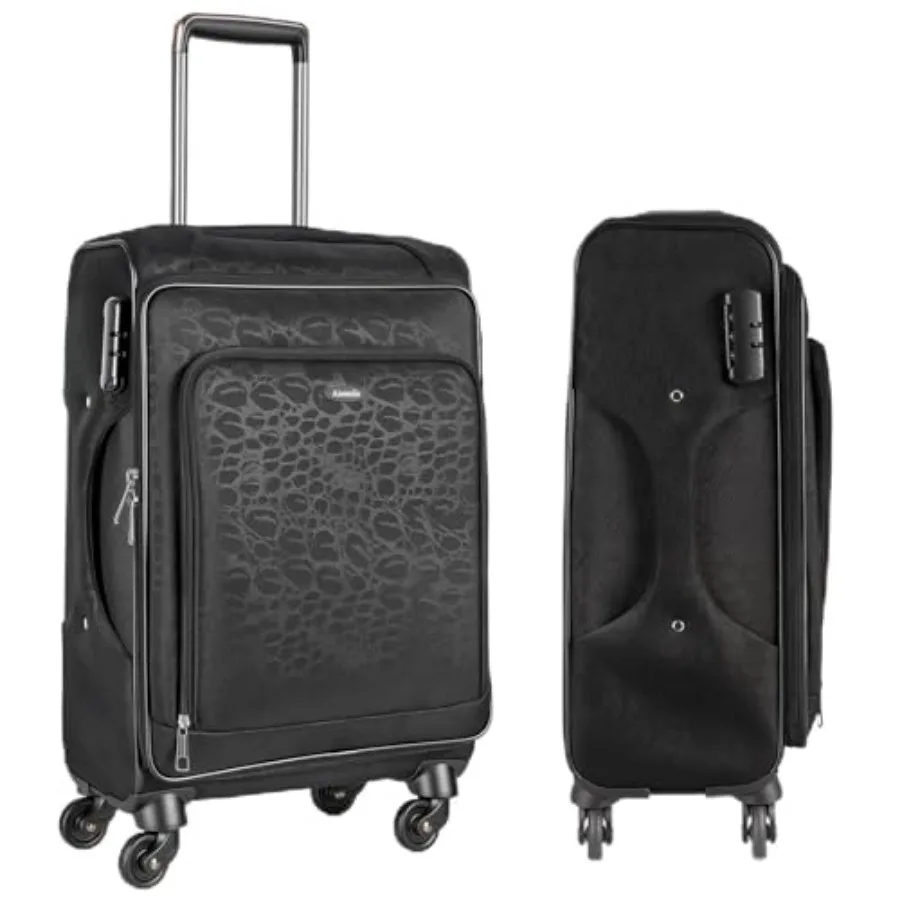 Carry on Luggage 18.1" x 11.02" x 28.3" Airline Approved, 28 Inch Softside Suitcases with Wheels, Carry-on with TSA Lock for Bu