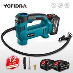 Yofidra 830Kpa Aufblasbare Pumpe Hochdruck Digital Luft Kompressor Auto Elektrische Luftpumpe Pneumatik Für Makita 18V Batterie