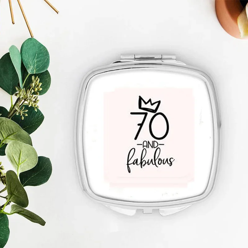 20 30 40 50 60 70 anni favoloso specchio per il trucco donne 20th 30th 40th 50th 60th 70th Birthday Party Decoration regalo presente