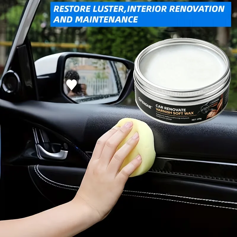 Car Renovate Varnish Soft Wax Leather Maintenance Wax Deep Nourish Anti Aging Long Lasting Protection Boost Leather Luster For L