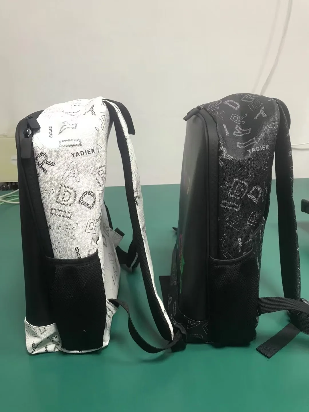 Women Men LED Display Screen Walking Advertising Backpack School Laptop Bags