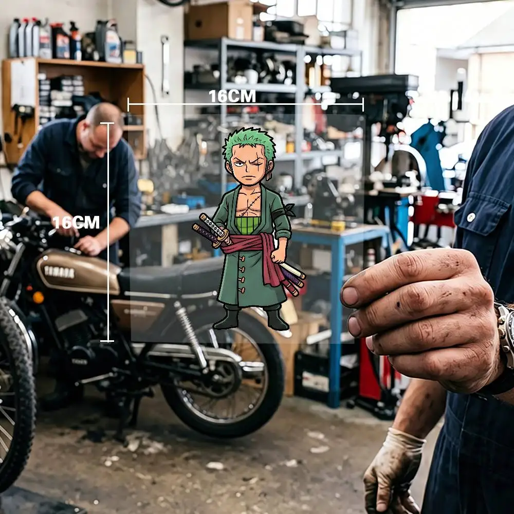 

Anime One Piece Roronoa Zoro Waterproof Stickers For Decorating Car Windows Motorcycles And Computers.