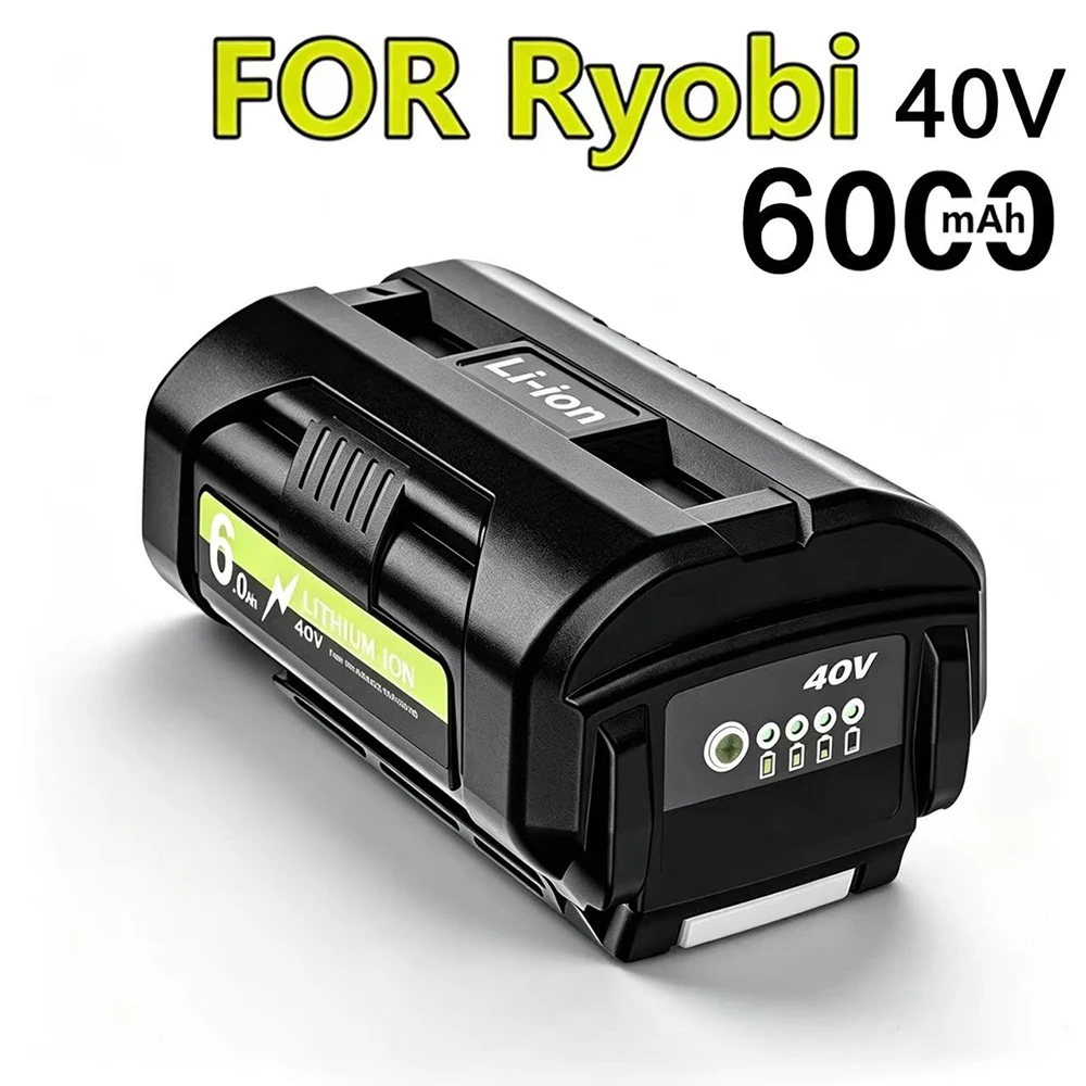 Replacement Batteries For Ryobi OP4050 Battery 40V 6.0Ah Li-ion Battery For Ryobi OP4026 OP4030 OP40401 OP4060A OP40201 OP40301