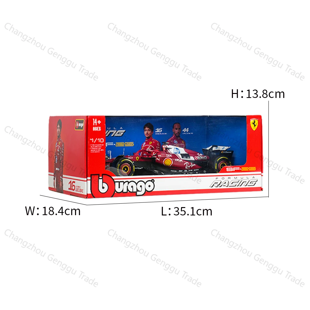 bburago-1-18-ferrari-sf25-2025-16-coche-de-formula-de-carreras-44-f1-modelo-de-aleacion-estatica-fundida-a-presion