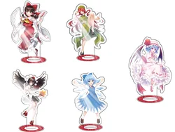 15CM Touhou Project Hakurei Reimu Kirisame Marisa Game Acrylic Figure Stand Model Plate Desk Decor Cute Standing Sign Fans Gifts