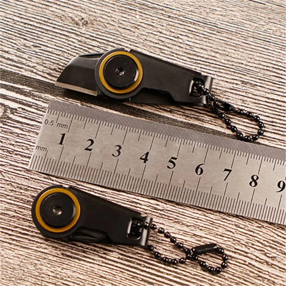 New Stainless Steel Fordable Multifunction Portable Mini Cutter Key Ring EDC Outdoor