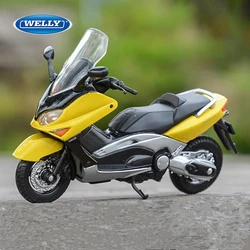 WELLY 1:18 YAMAHA XP500 TMAX Alloy Leisure Motorcycle Model Simulation Diecast Metal Street Motorcycle Model Collection Kid Gift