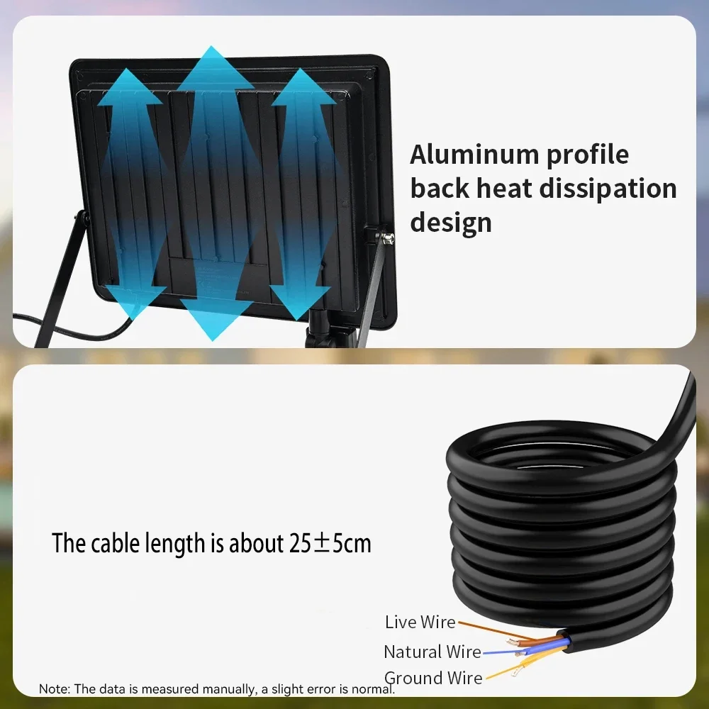 PIR Motion Sensor LED Floodlight AC220V Outdoor IP66 Waterproof Reflector LED Spotlight 10W 20W 30W 50W 100W 150W 200W Wall Lamp