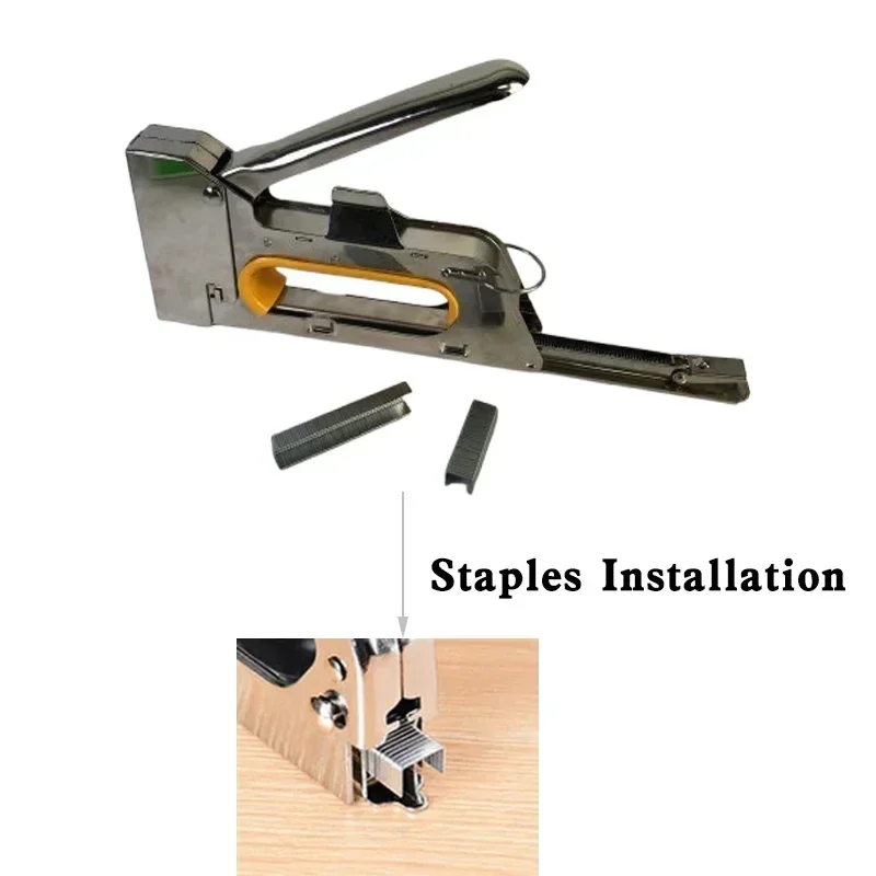 Manual Nail Gun DIY Furniture Construction Stapler Upholstery Staple Gun for Home DIY Decorative Nail Gun Decor Carpentry Tools