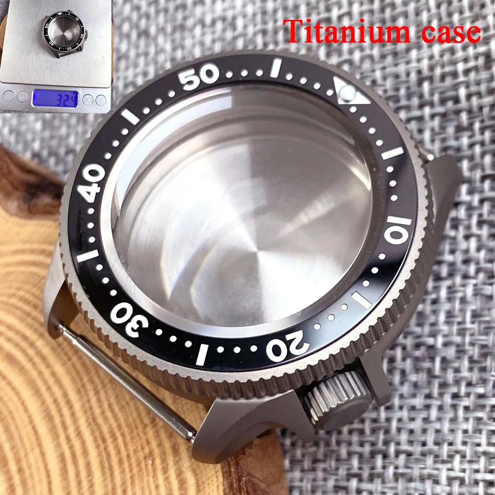 20ATM Waterproof Diving Case 37mm Titanium Watch Case SKX013 For NH34 NH35 NH36 ETA 2824 PT5000 120 Clicks Bezel 3.8 Crown