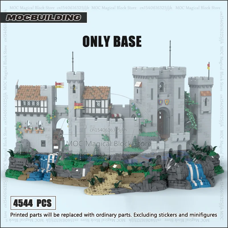 Film MOC château Diorama blocs de construction Base mise à niveau château ouvert Architecture technologie briques bricolage assemblage modèle jouets cadeaux