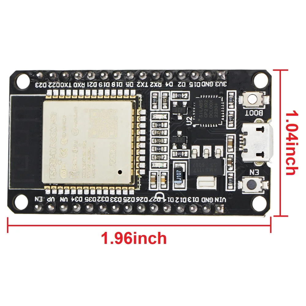 ESP-WROOM-32 CP2102 modulo scheda di sviluppo ESP32 Wireless WiFi + scheda di sviluppo RF Dual Core 2.4GHz compatibile con Bluetooth